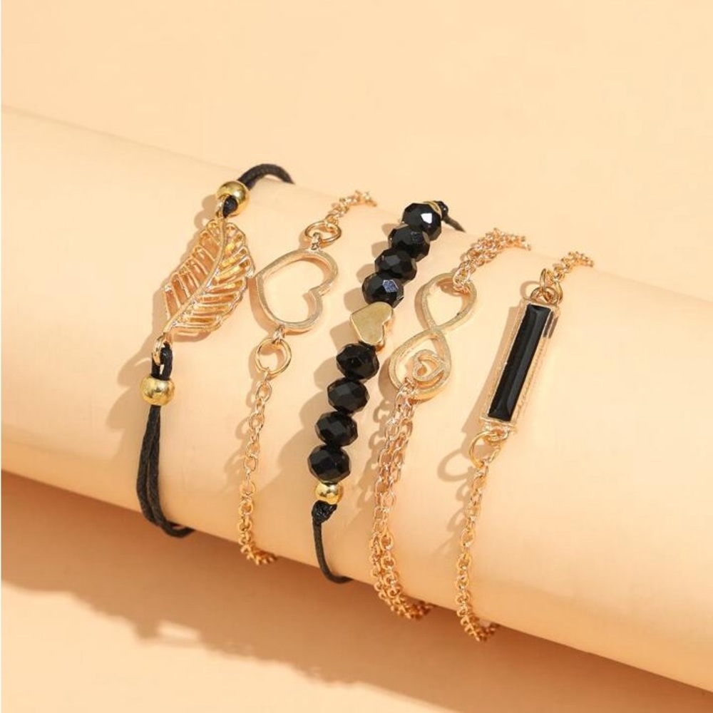 New. 5 piece bracelet set